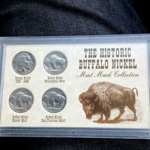 4 piece us mint uncirculated buffalo nickel